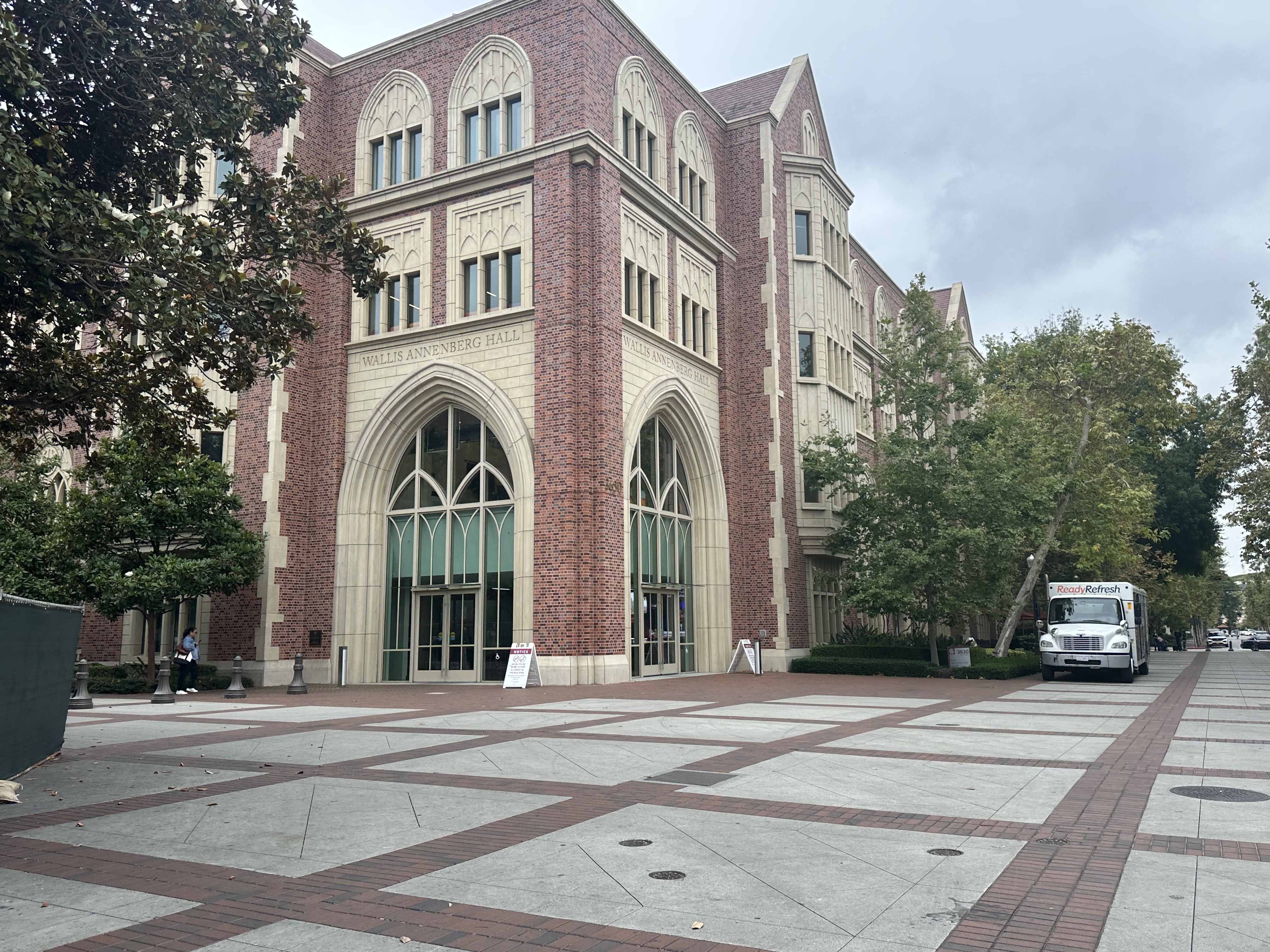 A picture of USC's Wallis Annenberg building, where AYA is held.